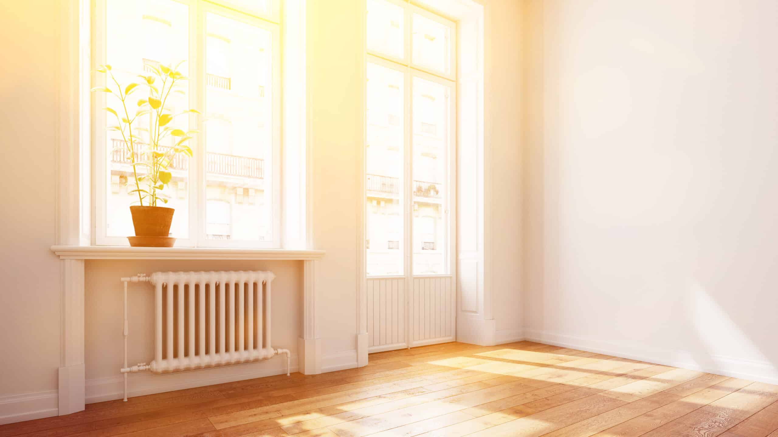Heizkörper unter dem Fenster